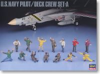 Hasegawa 36006 1/48 Mô Hình Máy Bay  U.S. Navy Pilot/Deck Crew Set A