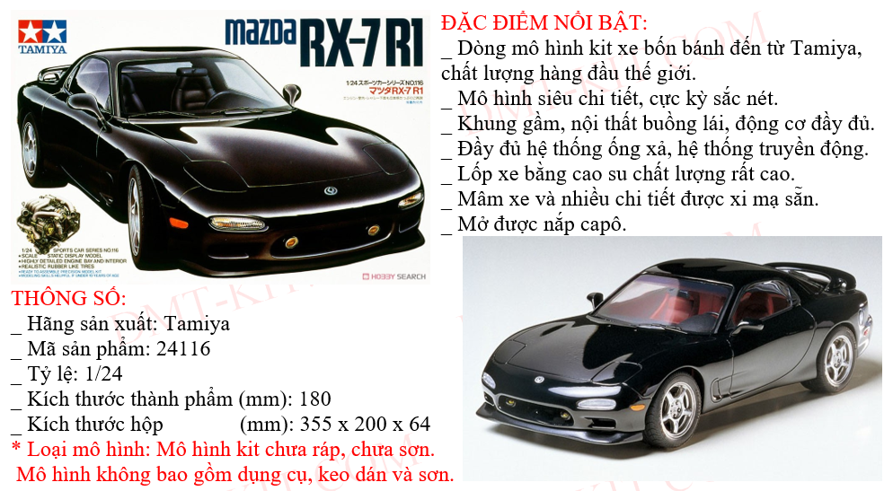 Tamiya - 24116 - Maquette - Mazda RX-7 R1 - Echelle 1:24