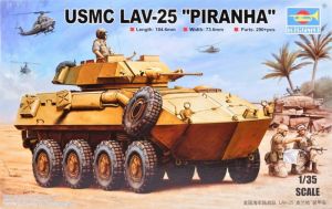 Trumpeter 00349 1/35 Mô Hình Xe Bọc Thép USMC LAV-25 Piranha