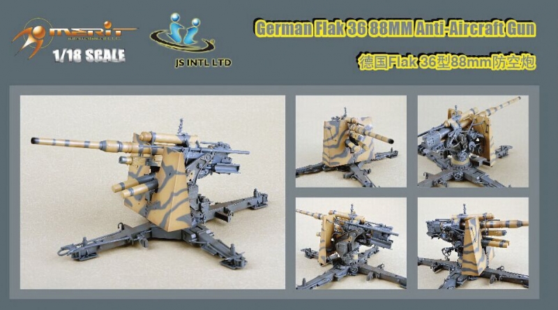 Trumpeter 60030 1/18 FlaK 36 88mm German Anti-Aircraft Gun