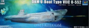 Trumpeter 06801 1/48 Mô Hình Tàu Ngầm German Navy U Boat VIIC `U-552`