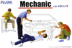 Fujimi 11662 1/24 Mô Hình nhân viên sửa xe Mechanic (Accessory)