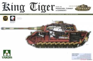 Takom 2045 1/35 Mô Hình Xe Tăng German King Tiger Henschel Gun Turret (phiên bản xích Link & Length, full nội thất, gồm Zimmerit)