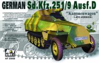 AFV Club 35068 1/35 Mô Hình Xe Bán Xích Sd.Kfz.251/9Ausf.D w/Short-barreled 75mm Gun