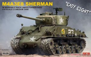 Rye Field Model 5028 1/35 Mô Hình Xe Tăng M4A3E8 Sherman w/Workable Track Links
