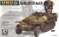 AFV Club 35116 1/35 Mô Hình Xe Bọc Thép Sd.Kfz251/20 Ausf.D Car Equipped with Nightvision Scope UHU