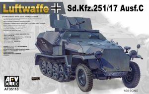 AFV Club 35118 1/35 Mô Hình Xe Bọc Thép Sd.Kfz251/17 Ausf.C Luftwaffe Version