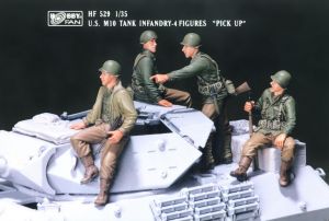 Hobby Fan HF529 1/35 Mô Hình Lính Reain U.S. M10 TANK INFANTRY
