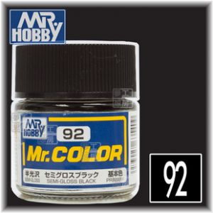 C92 semi-gloss Semi Gloss Black