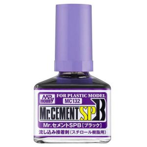 Mr.Hobby MC132 Mr.CEMENT SP BLACK Extra-Thin (Keo siêu mỏng cao cấp-màu đen)