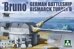 Takom 5012 1/72 Mô Hình Tháp Pháo German Battleship Bismarck Gun Turret `Bruno`