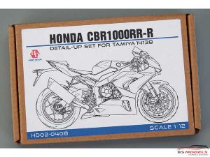 Hobby Design HD02-0408 Gói nâng cấp P.E kim loại dành cho Tamiya 14138 1/12 Honda CBR1000RR-R