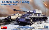 Mini Art 35302 1/35 Mô Hình Xe Tăng Pz.Kpfw.Iv Ausf. H Vomag. Early Prod. June 1943