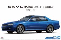 Aoshima 05533 1/24 Mô Hình Xe Nissan BNR34 Skyline 25GT Turbo `01