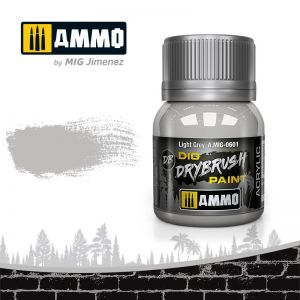 MIG-AMMO 601 DRYBRUSH Light Grey