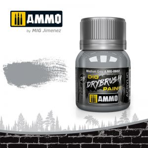 MIG-AMMO 602 DRYBRUSH Medium Grey