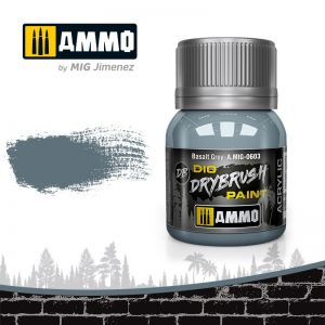 MIG-AMMO 603 DRYBRUSH Basalt Grey