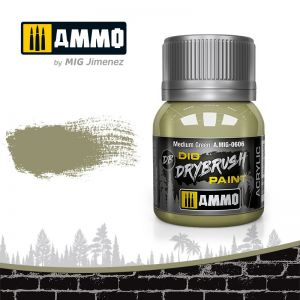 MIG-AMMO 606 DRYBRUSH Medium Green