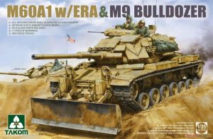 Takom 2142 1/35 Mô Hình Xe Tăng M60A1 w/ERA & M9 Bulldozer