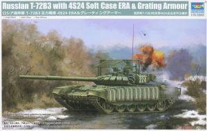 Trumpeter 09610 1/35 Mô Hình Xe Tăng Russian T-72B3 with 4S24 Soft Case ERA & Grating Armour