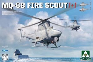 Takom 2165 1/35 Mô Hình Trực Thăng MQ-8B Fire Scout 1 + 1