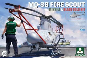 Takom 2169 1/35 Mô Hình Trực Thăng MQ-8B Fire Scout w/Missile & Blade Fold Kit