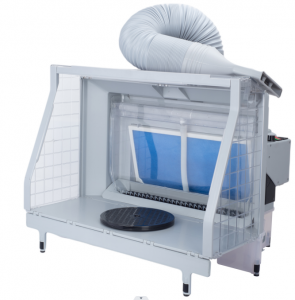 HS-E600 Lồng hút mùi sơn tích hợp đèn LED + màng nước gom bụi sơn.