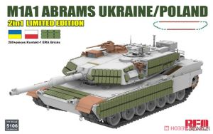 Rye Field Model 5106 1/35 Mô Hình Xe Tăng M1A1 Abrams Ukraine / Poland
