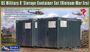 Gecko Models 35GM0112 1/35 Mô Hình US Military 8` Storage Continer Set (Vietnam War Era)