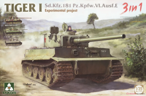 Takom 2192 1/35 Sd.Kfz.181 Pz.Kpfw.VI Ausf.E Tiger I `Experimental Project` 3 in 1