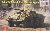Rye Field Model 5118 1/35 Mô Hình Xe Bọc Thép Sd.Kfz.234/4 Spahwagen w/Full Interior