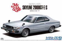 Aoshima 05837 1/24 Mô Hình Xe Oto Nissan KHGC210 Skyline HT 2000GT-ES `77