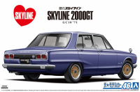 Aoshima 05836 1/24 Mô Hình Xe Oto Nissan GC10 Skyline 2000GT `71