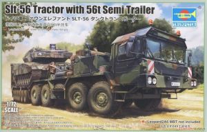 Trumpeter 07196 1/72 Mô Hình Xe Đầu Kéo Slt-56 Tractor with 56t Semi Trailer