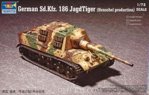 Trumpeter 07254 1/72 Mô Hình Pháo Tự Hành German Sd.kfz.186 Jagdtiger (Henschel production)