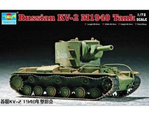 Trumpeter 07235 1/72 Mô Hình Xe Tăng Soviet KV-2 M1940 tank