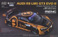 Meng CS-011 1/24 Mô Hình Xe Oto Audi R8 LMS GT3 EVO II B-Quik Absolute Racing