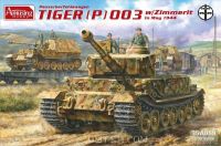 Amusing Hobby 35A059 1/35 Mô Hình Xe Tăng 1/35 Tiger (P) 003 May 1944 with Zimmerit Coating