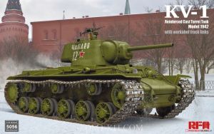Rye Field Model 5056 1/35 Mô Hình Xe Tăng KV-1 Mod.1942 Armored Cast Turret with Movable Tracks