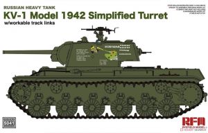 Rye Field Model 5041 1/35 Mô Hình Xe Tăng KV-1 Mod.1942 Welded Turret Type with Movable Tracks
