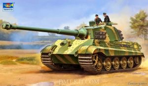 (HÀNG SẮP VỀ) Trumpeter 00949 1/16 Mô Hình Xe Tăng Pz.Kpfw.VI Sd.Kfz.182 Tiger II (Henschel 105mm)