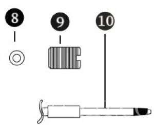 DMT-501-8: 8.Ron Teflon chắn sơn trào ngược ra sau