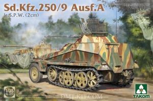 (Hàng sắp về) Takom 2213 1/35 Mô Hình Xe Bọc Thép 1/35 Sd.Kfz.250/9 Ausf.A Ie.S.P.W. (2cm)