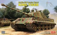 Rye Field Model 5164 1/35 Mô Hình Xe Tăng Sd.Kfz.182 King Tiger (Porsche Turret) w/2-ton simple crane & Workable Track Links