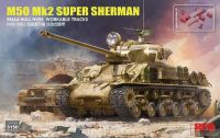 Rye Field Model 5150 1/35 Mô Hình Xe Tăng M50 Mk2 Super Sherman (M4A4 HULL HVSS) Standard version