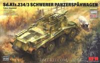 Rye Field Model 5134 1/35 Mô Hình Xe Bọc Thép Sd.Kfz.234/3 Schwerer Panzerspahwagen 7.5cm Stummel