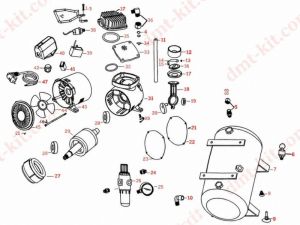 HY186-12 Linh kiện sửa chữa máy bơm (không bán lẻ)