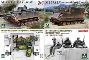 Takom 2215WA + 2900: M113A1/M113A1 ACAV (2IN1) + M577A1 + APC EQUIPMENT AND STORAGE + INFANTRYMEN SET VIETNAM ERA